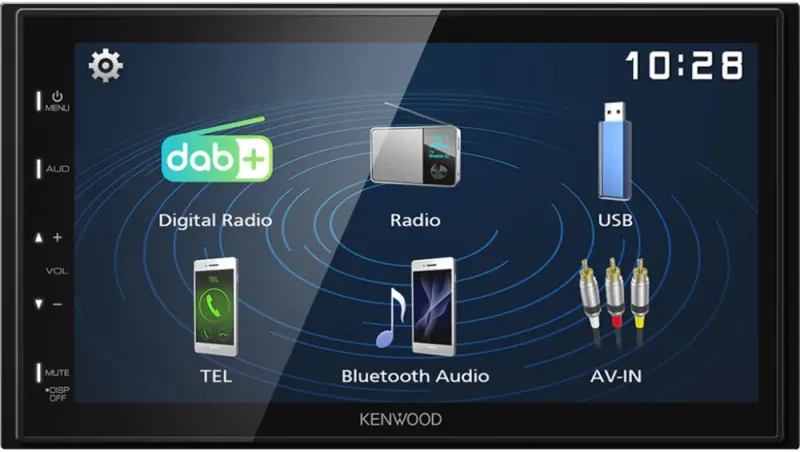 Kenwood DMX129DAB. 2-DIN MEDIASPILLER - DAB BT USB/IPHONE