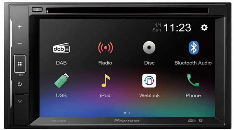 Pioneer AVHA240DAB2-DIN DVD DAB BT USB/IPHONE 6,2