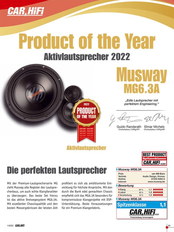 Musway MG63A 3veis 6,5