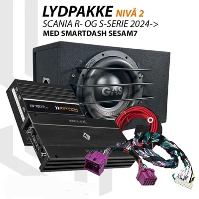 Hovedbilde Match Lydoppgraderingspakke Scania R & S 2024- ...