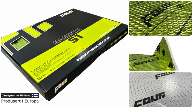 Hovedbilde FOUR S1 BaseMat 2mm 50x37cm, Selges PR. STK
